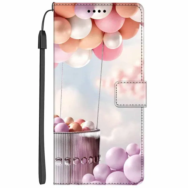 cute samsung phone case Flip Leather Case For Samsung Galaxy Note 20 3 4 5 8 9 10 Pro Plus Lite S20 FE Painted Phone Wallet Stand Book Cover Card Holder silicone case samsung Cases For Samsung