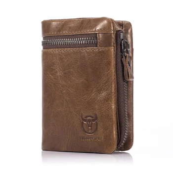 

1 PC Genuine Leather Men Short Wallet Buiness Locomotive Multi-function Credit Card Holder Money Coin Purse Wallet Dropship New