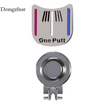 

One Putt Golf Putting Alignment Aiming Tool Ball Marker Hat With Magnetic Shipping Drop Clip D0X0