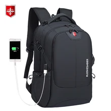 Водонепроницаемый мужской рюкзак унисекс для ноутбука с USB зарядкой, нейлоновый Повседневный Школьный Рюкзак Для Путешествий, мужской рюкзак Mochila для 15 17 дюймов
