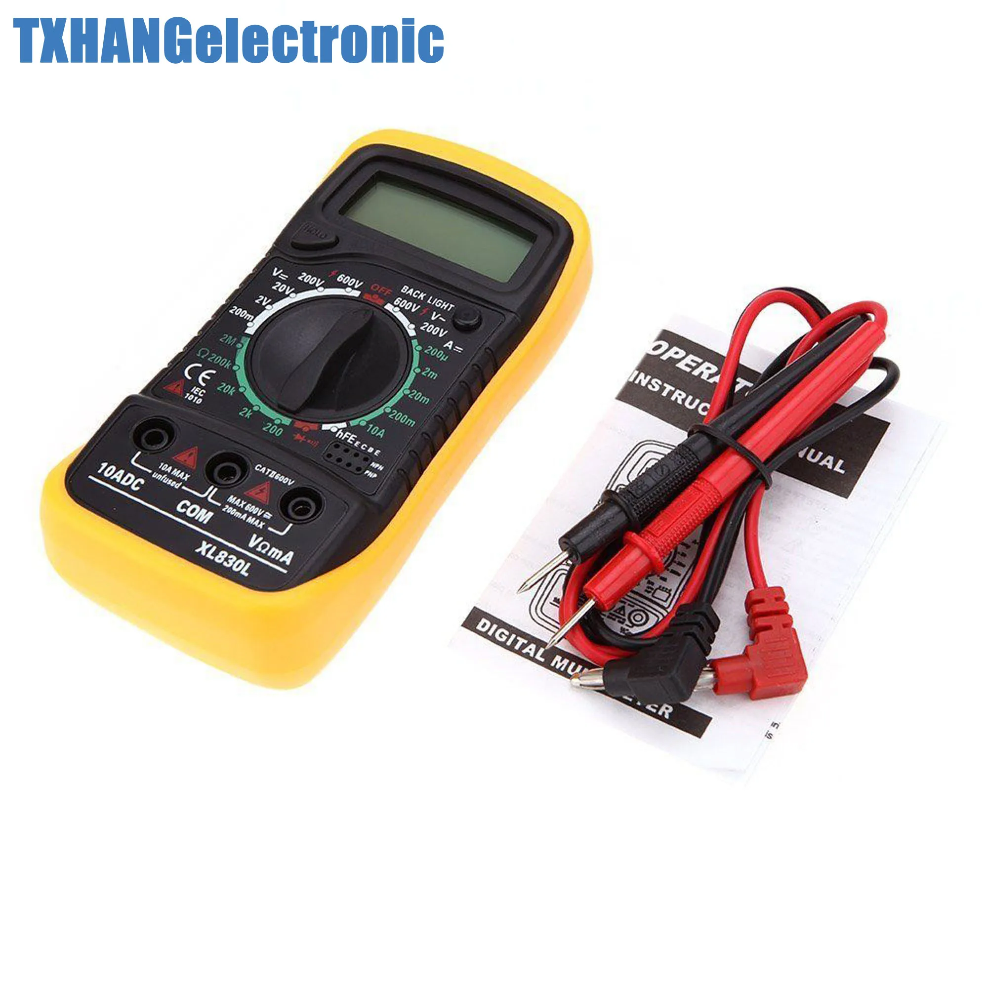 

XL-830L LCD digital multimeter voltmeter ammeter ohmmeter OHM VOLT tester calculation data