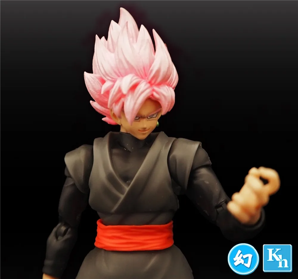 Huan модель Dragon Ball Супер Saiyan Роза голова(без тела) ДЛЯ Bandai SHF Zamasu Goku черные модели N044