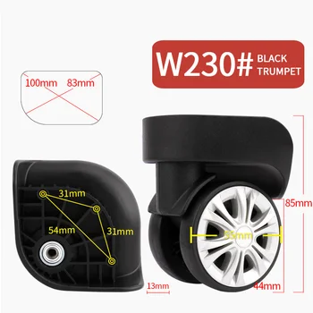 

Repair luggage wheels suitcase accessories repair trolley suitcase removable grip Wear resistant Flexible rotation casters wheel