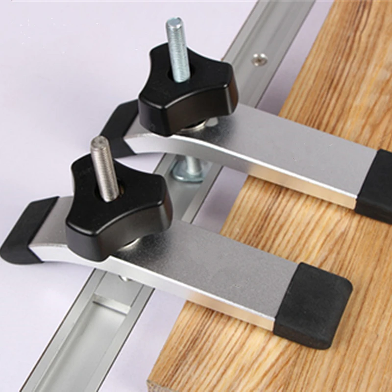 

Alloy Steel Quick Acting Hold Fixing T-track Clamps Woodworking Jig Clamping Blocks Device For Carpenter Woodworking Tools