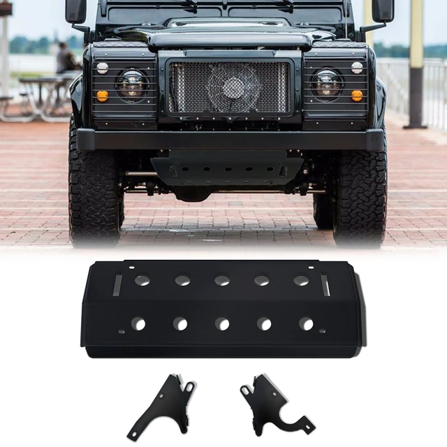 Auto Styling Edelstahl Vorne Stoßstange Hinten Skid Schutz Platte Schutz  Abdeckung Fit Für Land Rover verteidigen 90 110 auto zubehör - AliExpress