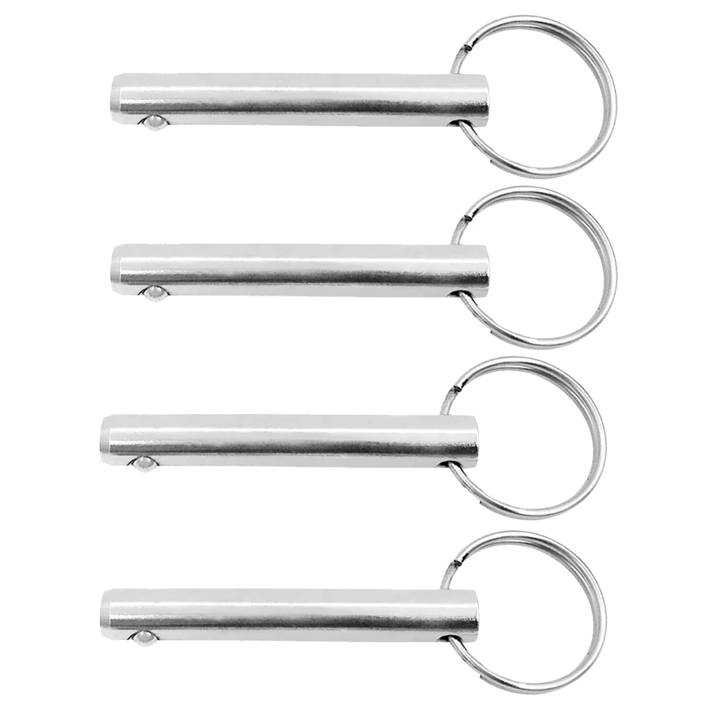 4 шт 0,39 ''диаметр 316 нержавеющая сталь Быстроразъемное вытяжное кольцо Detent Pin