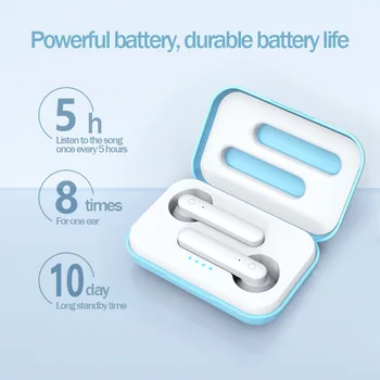 

X12 Bluetooth Headset Noise Reduction Touch Control Dual Handle in-Ear Sport Earphone Cross Border Hot Selling