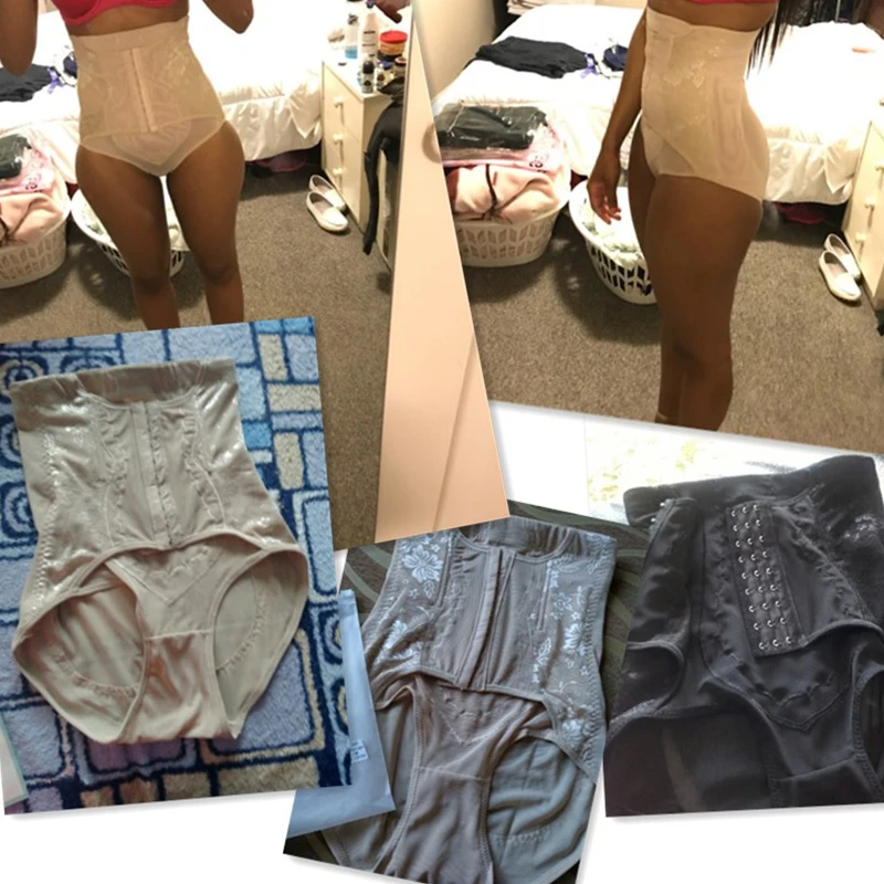 High Waist Trainer Slimming Underwear for Women Modeling Panties Flat Stomach Pants Compression Girdle Cotton Crotch Shapewear
