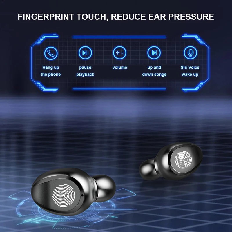 F9 Smart Touch Mini TWS Wireless Earphones Bluetooth Earphone 5.0 Wireless Earbuds LED Power display With 2000 MAh Charging Box