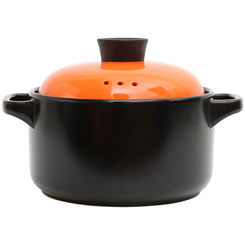 

High Temperature Resistant Crock Soup Pot Ceramic Casserole Stew Pot Gas Open Flame Household Claypot Rice