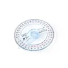 Plastic 360 Degree Protractor Ruler Angle Finder Swing Arm School Office 3