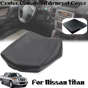 

Car Leather Armrest Cover Storage Box Covers Center Console Pad Protector for Nissan Titan 2004-2014