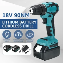 

3 in 1 Cordless Impact Wrench Electric Screwdriver Brushless Power Tool Impact Drill Rechargeable Suitable for Makita Battery