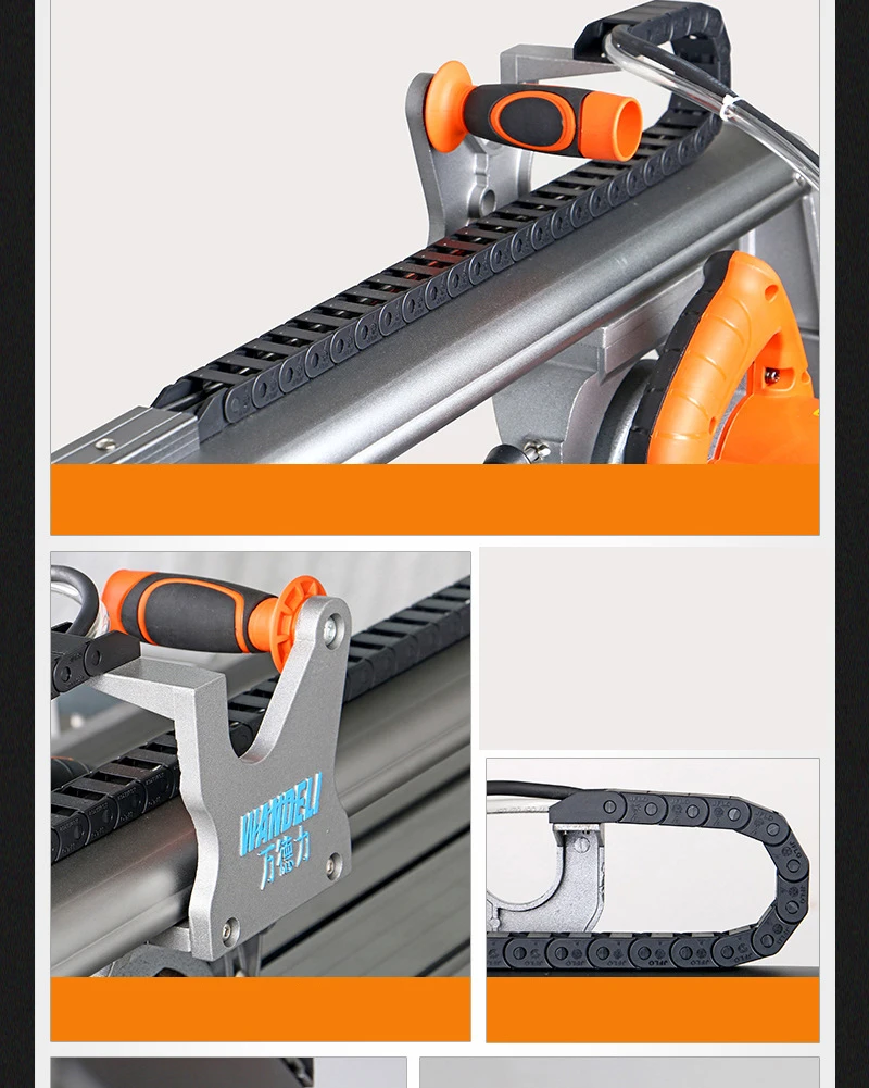 QX-800 45 degree chamfer Multi-function Fully automatic Electric desktop Tile slotting Cutting machine