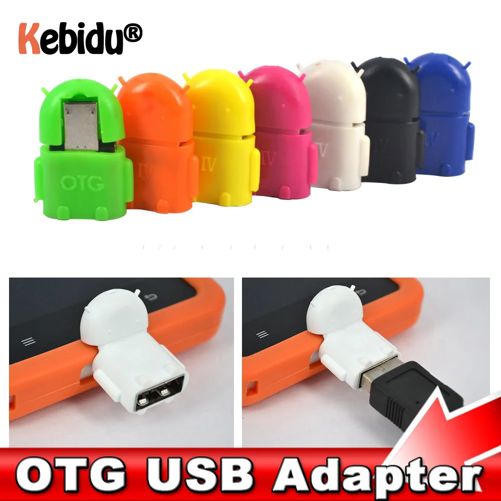 Цветной микро USB Мини OTG адаптер конвертер кабель для планшетных ПК для Android синхронизации данных на флэш-диск клавиатуры