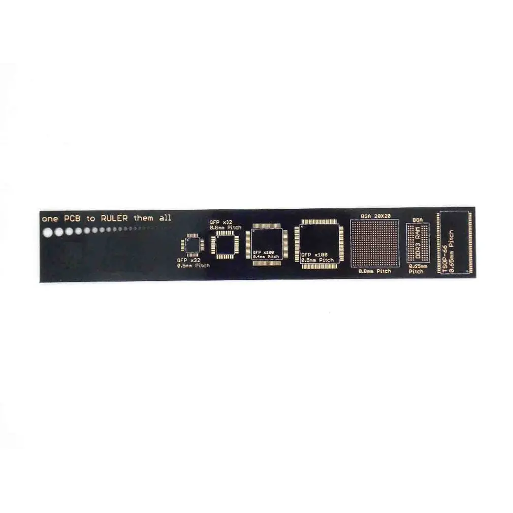 

PCB Ruler V2 - 6" For Electronic Engineers Geeks Makers Arduino Fans Font Size Guide, Trace-width Diagram