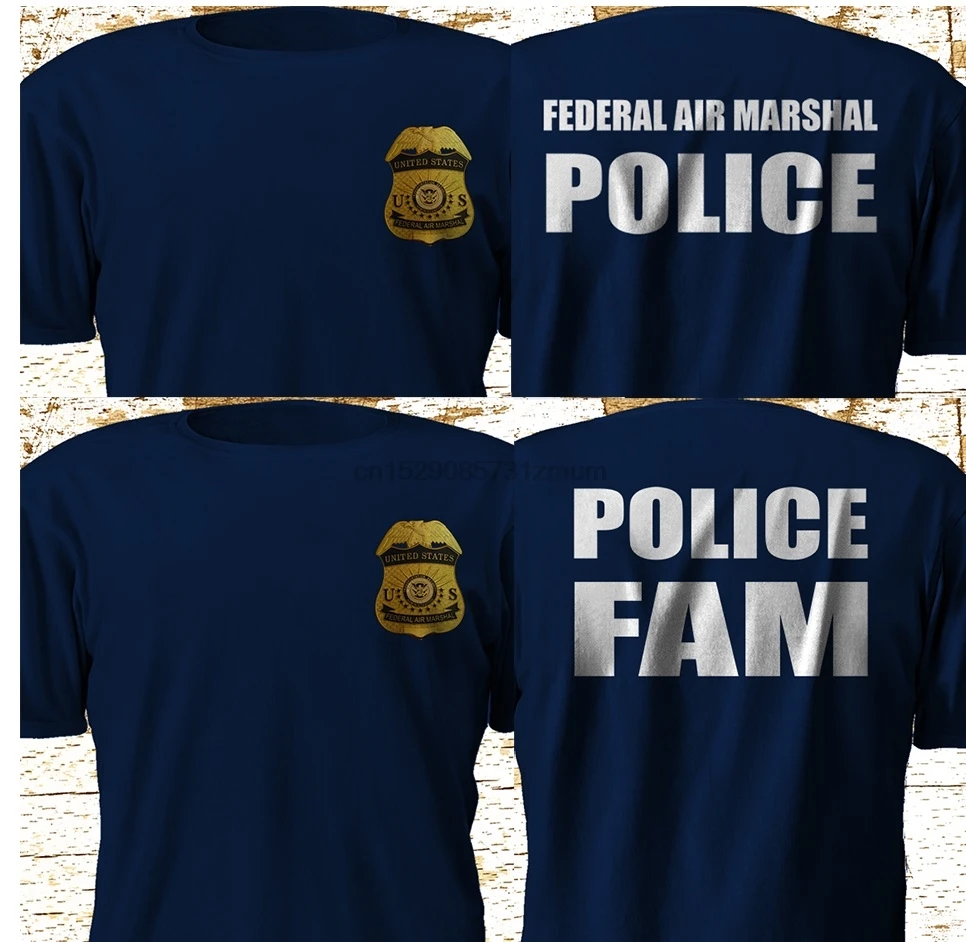 New Federal Air Marshal Us Police Military Special Force Navy T Shirts for Men Fashion T-Shirt |