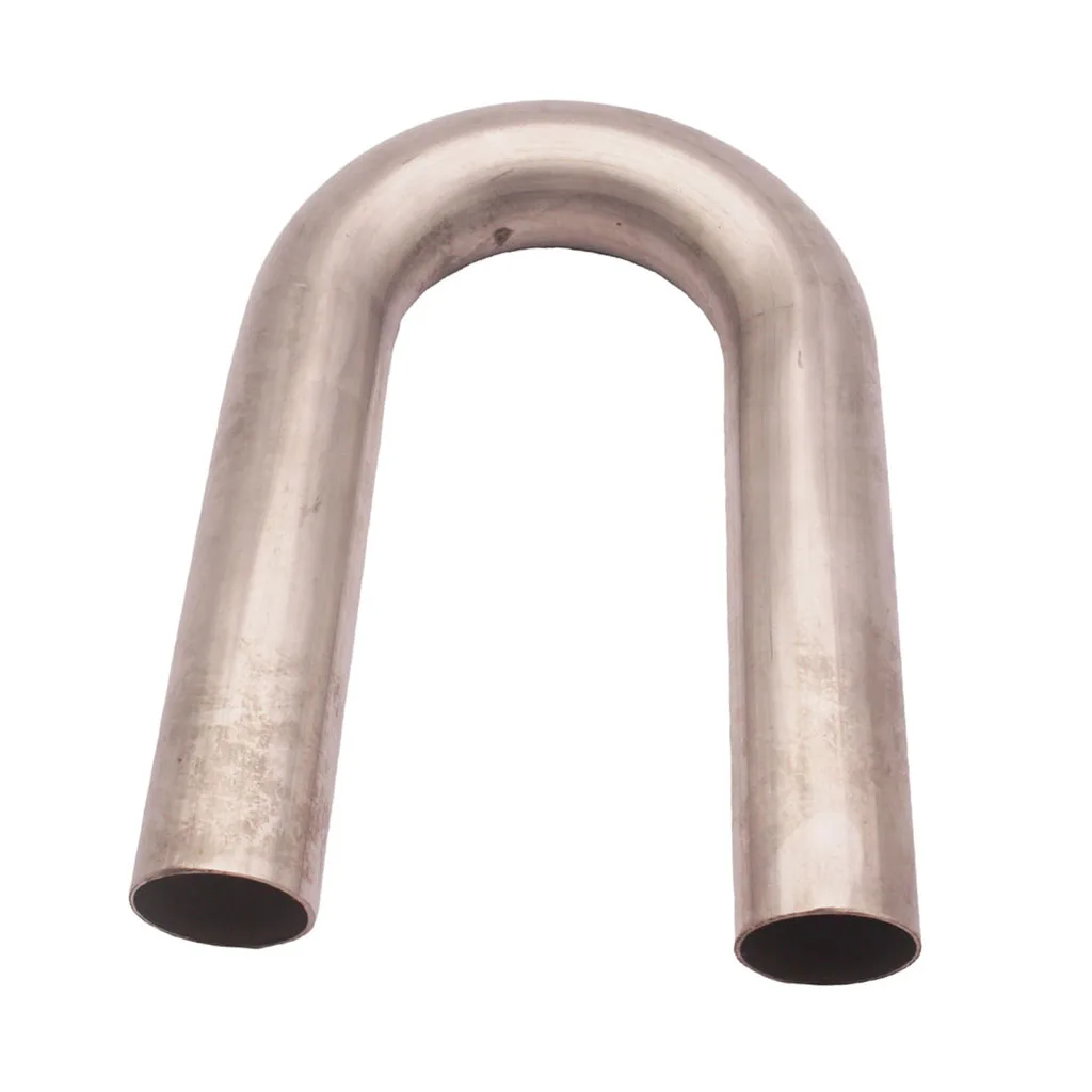 180 Degree Mandrel Exhaust Tube U Bend - Stainless Steel / 1.5 Inch Diameter