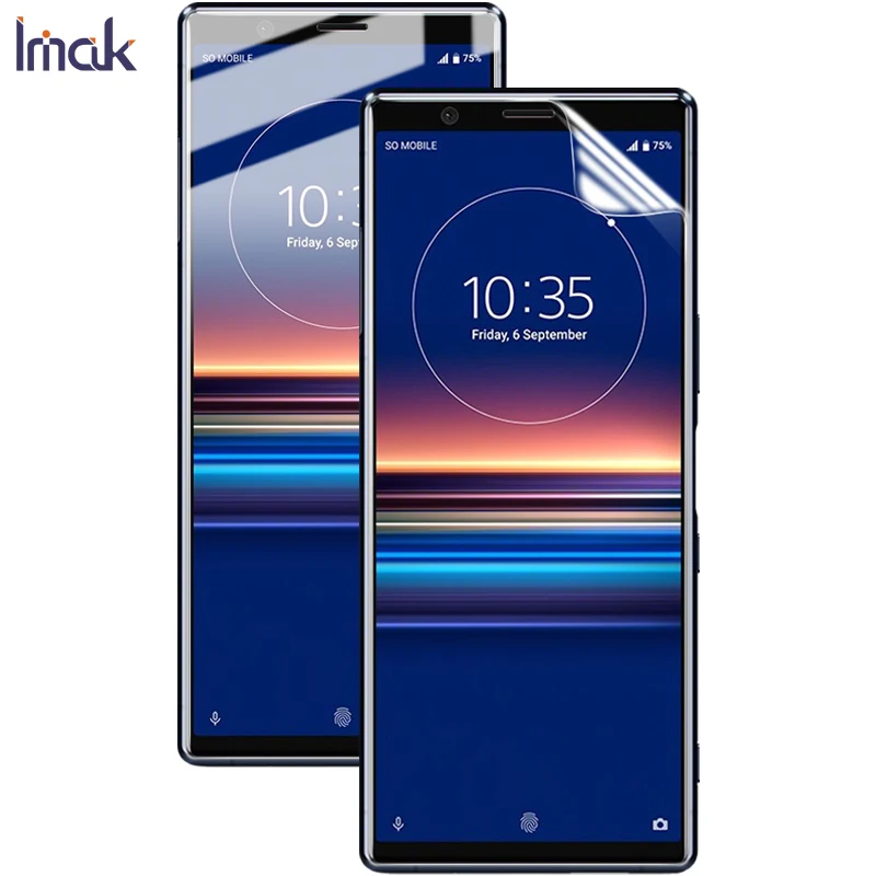 front screen 2pcs Для Xperia5 IMAK Hydrogel III для sony Xperia 5 Защита экрана 2 шт полное покрытие Передняя Задняя мягкая прозрачная защитная пленка - Цвет: front screen 2pcs