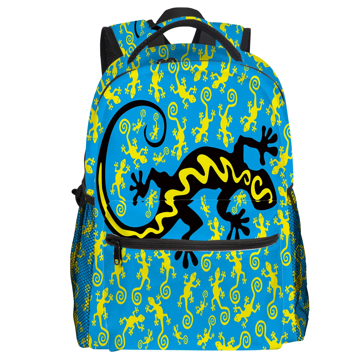 Мультфильм ящерица клип искусство рюкзак студентов колледжа износостойкость Ноутбук Рюкзак Книга сумка повседневные спортивные сумки школьная сумка