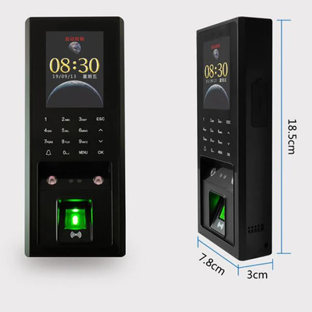 2.8inch 300 Face Recognition 3000 Fingerprint Capacity with 125Khz RFID Card Access Control Time attendance for Door Lock System 5