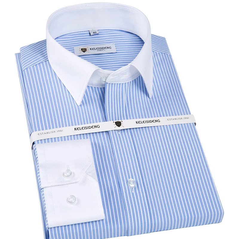 mens shirts contrast collar cuffs