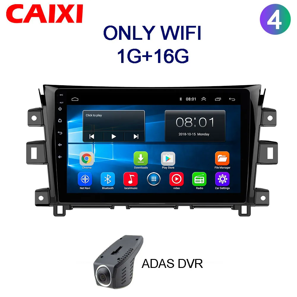 CAIXI 2 din Android 8,1 Автомагнитола gps навигация для Nissan NAVARA NP300 2011- 10' мультимедиа dvd-плеер автомобиля - Цвет: Cx-NP300-DVR