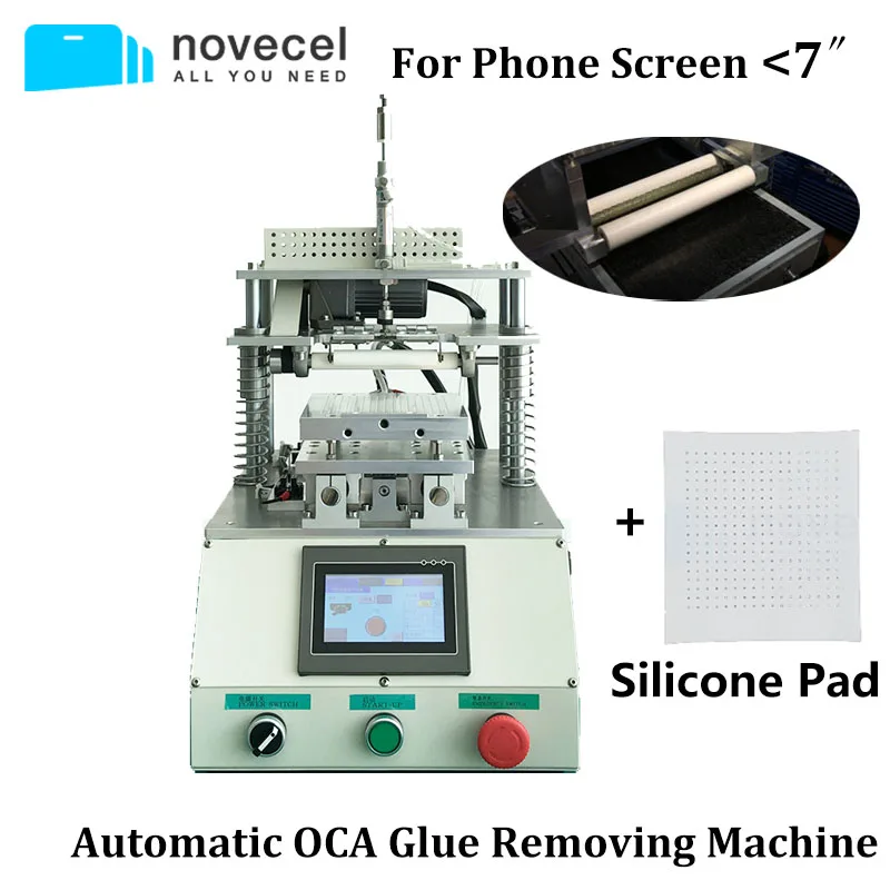 

7 inch Fully Automatic OCA Glue Removing Remover Machine For Mobile Phone LCD Touch Screen Refurbishment With 1L Pump