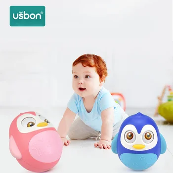

Usbon Baby Rattles Tumbler Doll Baby Toys Sweet Bell Music Roly-poly Learning Education Toys Gifts Baby Bell Baby Toys