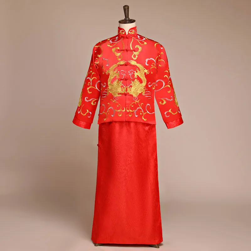 #^Special Price 2020 распродажа Новый акриловый Мао костюм платье поколение Xiangyu же стиль костюм xiuhe мужской Жених тост Тан Дракон пиджак \Феникс\ #^Special Price 2020 распродажа Новый акриловый Мао костюм платье поколение Xiangyu же стиль костюм xiuhe мужской Жених тост Тан Дракон пиджак \Феникс\