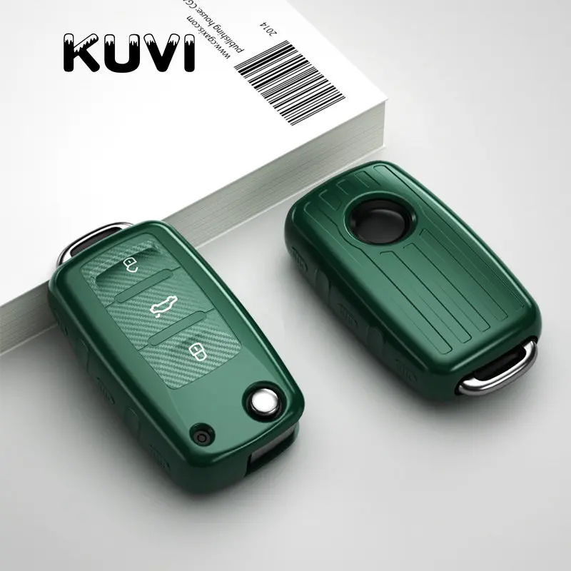 Чехол для автомобильного ключа из ТПУ Volkswagen VW POLO Tiguan Passat B5 B6 B7 Golf EOS Scirocco Jetta MK6 Octavia