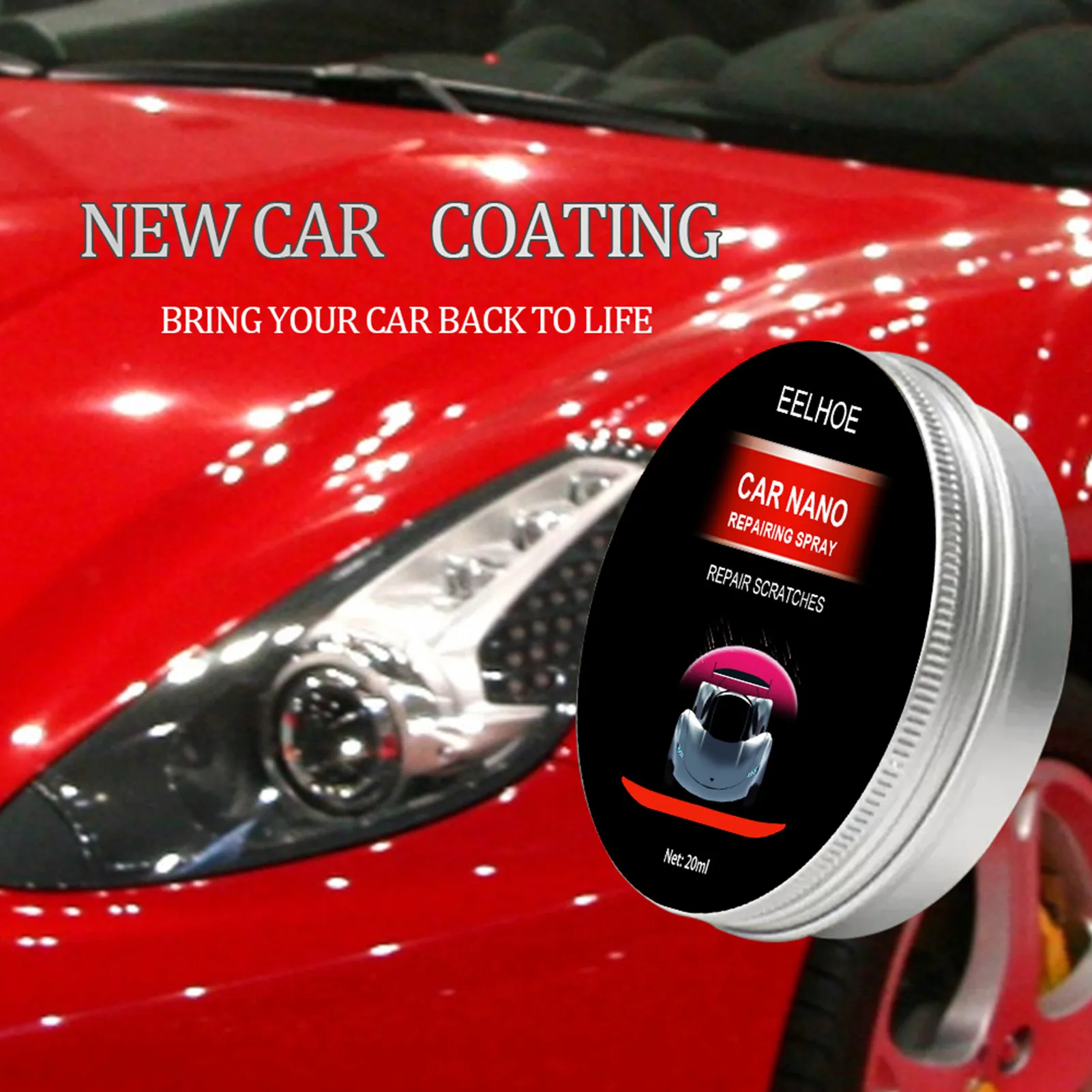 

20ml Auto Car Coating Wax Anti Scratch Car Polish Cream Decontamination Polishing Wax Scratch Remover Paint Care Car Styling