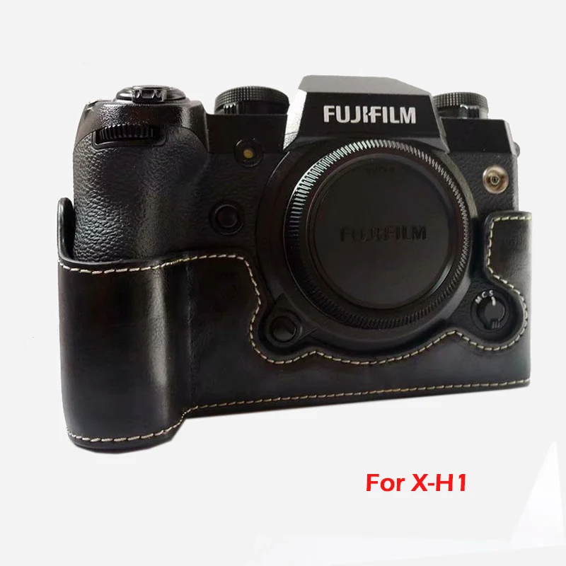 Полукорпус из искусственной кожи чехол для камеры Fujifilm XH1 Fuji x h1 с отверстием