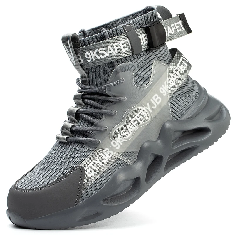 New Men Work Safety Shoes Boots Brand Indestructible Shoes Steel Toe Working Sneakers Puncture-Proof Large Size 48