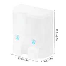 Дозатор мыла набор аксессуаров 2*300 мл ванная комната двойной Топ подвесная мыльница бутылка ручной жидкое мыло дозатор