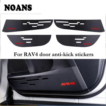 

NOANS 4pcs Auto Car styling 3D Door Anti Kick Pad Mat Stickers For Toyota RAV4 Corolla 2014 2015 2016 Door Stickers Accessories