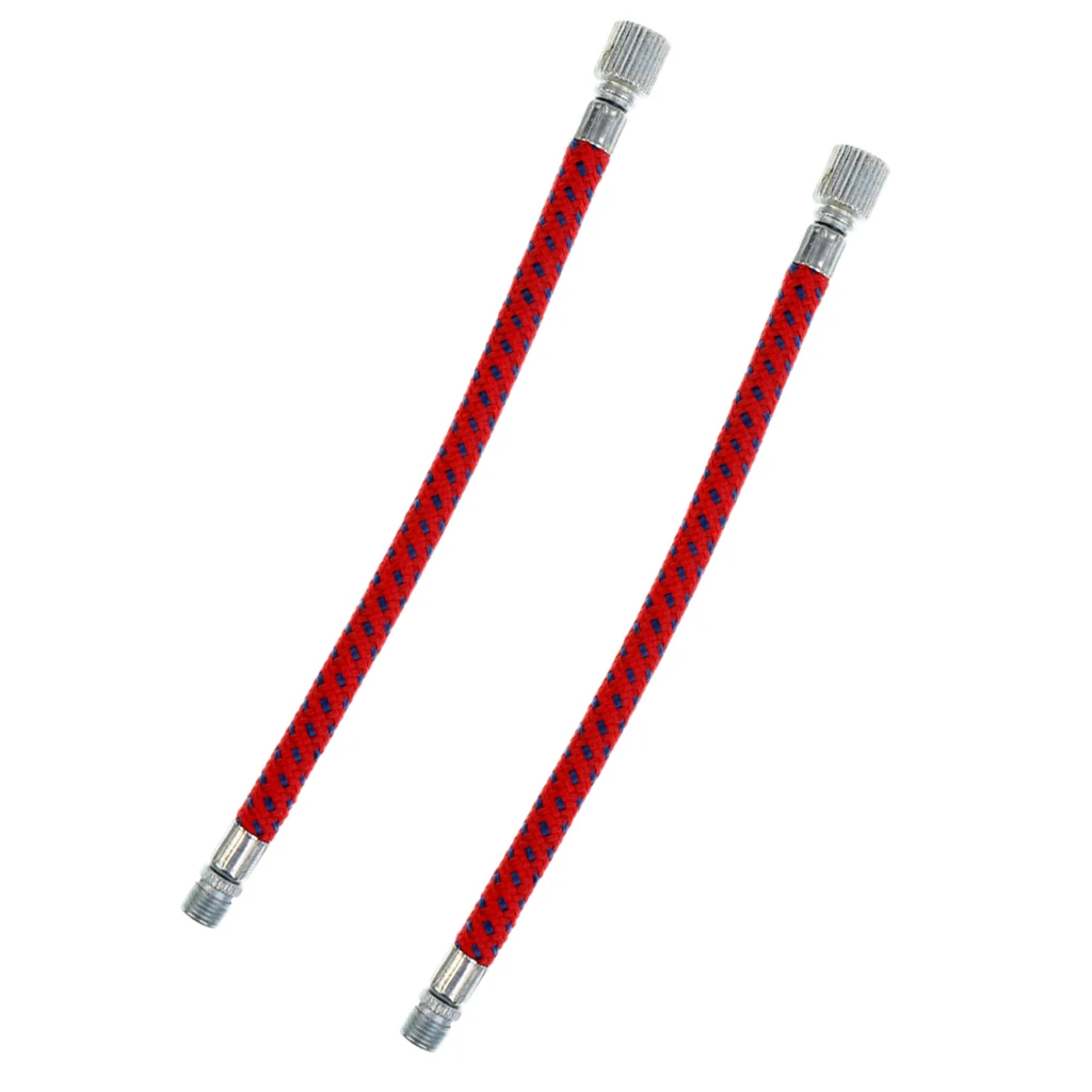 2Pcs 16cm Air Pump Inflator Extension Hose for Road Bike Bicycle MTB, Schrader Valve, High Pressure