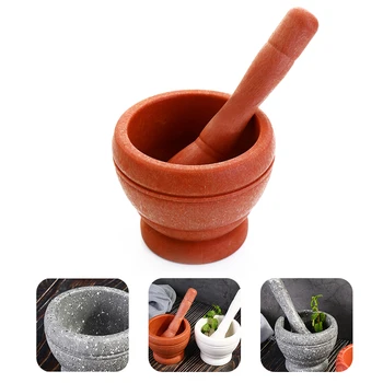

Mortar Pestle Spice Crusher Manual Mash Garlic Herbs Pepper Grinder Household Masher Pepper Pot Kitchen Utensils