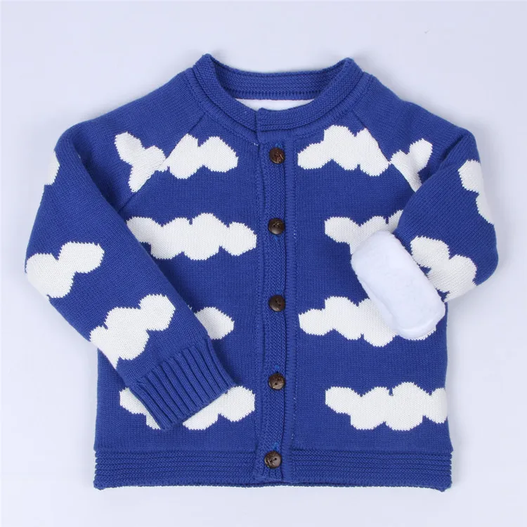 

INS Hot Selling Kids' Sweater 16 New Style Men And Women Baby Parent-child Matching Outfit plus Velvet Warm Cute Baiyun Pattern
