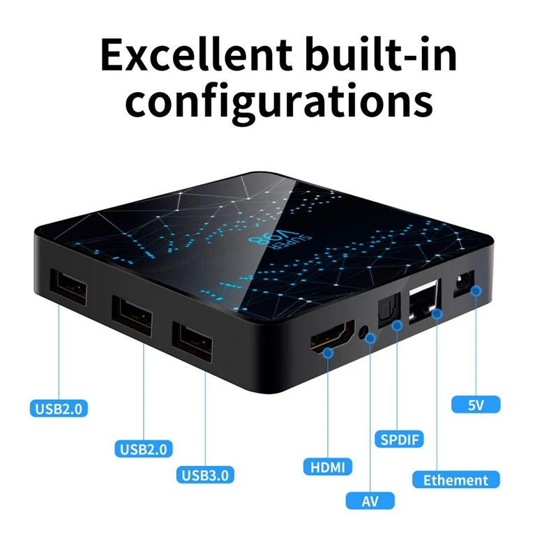 Для Smart tv Box V98 RK3318 Ram 4 Гб Rom 32 ГБ Android 9,0 интернет медиаплеер 2,4G wifi bluetooth Поддержка 1080P 4K медиаплеер