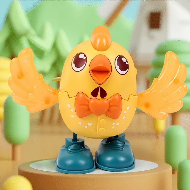 Baby Voice Control Rolling Little Dancing Chicken Toy Walk Sing Brain Game Interactive Crawling Electric Toys for Kids 4