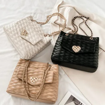 

2020 Lady's Quality PU Leather Large Capacity Daily Causal Tote Handbag Shoulder Bag Crossbody Purse