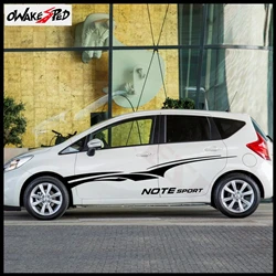 Car-Styling-Door-Both-Side-Decor-Sticker-For-Nissan-Note-NISMO-S-Sport-Stripes-Vinyl-Decal