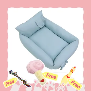 

Buy1 Bed Get 3 Free Toys Detachable and Machine Washable Pet Dog Bed for Medium and Small dogs Pet Mat Soft Warm Bed