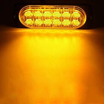 

Luminous Plastic DC 12V-24V 36W Working Lamps Yellow LED Auto Car Truck Warning Safety Strobe Flash Light Driving
