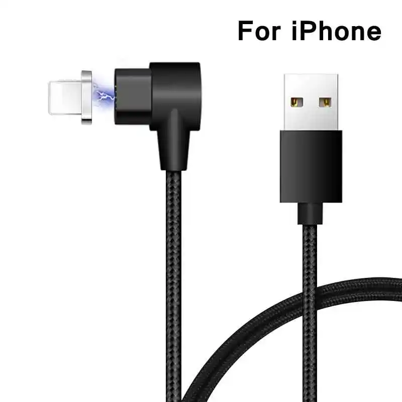 Sindvor 3 в 1 Магнитный кабель L Форма для iPhone 7 8X6 S Plus для Xiaomi Redmi 4x samsung S8 Note 8 Micro usb type C кабель для передачи данных