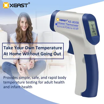 

XEAST IR-805B 10pcs baby thermometer digital LCD screen body measurement forehead cochlea non-contact infrared thermome