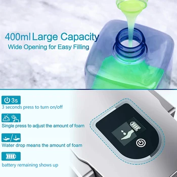 

New Automatic Foaming Soap Dispenser Kitchen Touchless Soap Dispenser Infrared Sensor Bathroom Soap Dispenser Automatic