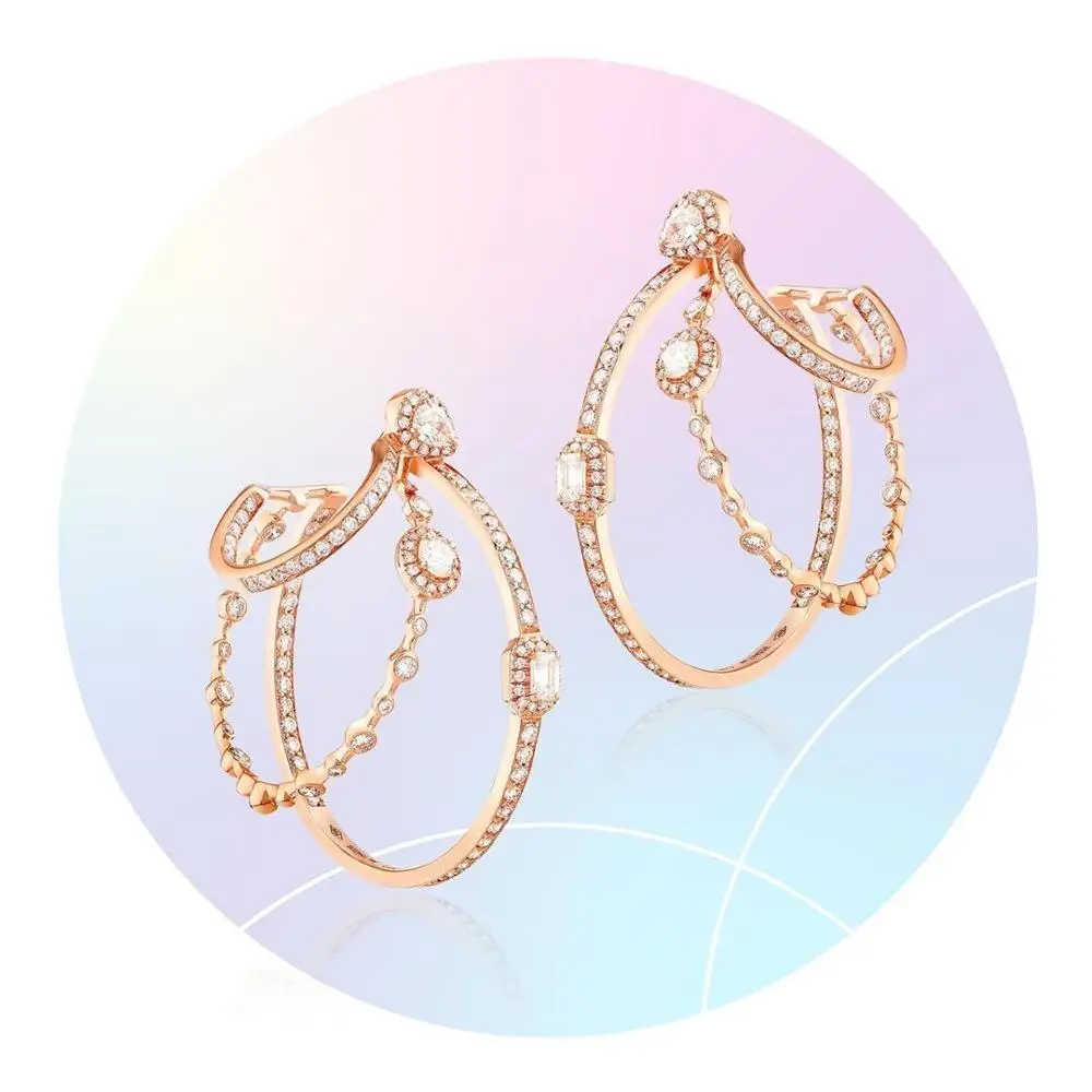 Новые дизайнерские ювелирные изделия janekelly трехслойные круглые серьги кольца