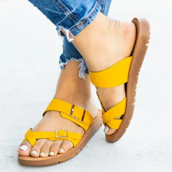 

Vertvie Summer Women Sandals Flsts Ladies Platform Wedge Slis Beach Shoes Orthopedic Bunion Corrector Flip Flop Shoes Woman